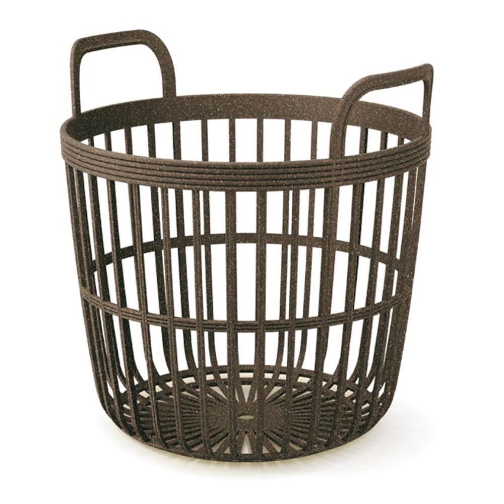 381350 ZOE BASKET ECO WOOD ΚΑΦΕ ΠΛΑΣΤΙΚΟ ΚΑΛΑΘΙ Φ45Χ44ΕΚ - Image 1