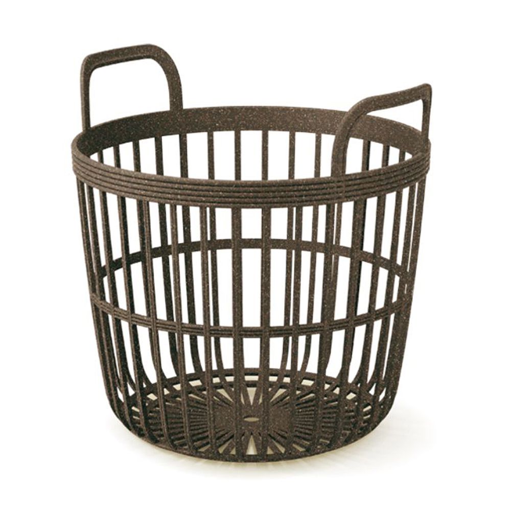 381442 ZOE BASKET ECO WOOD ΚΑΦΕ ΠΛΑΣΤΙΚΟ ΚΑΛΑΘΙ Φ40Χ37ΕΚ - Image 1