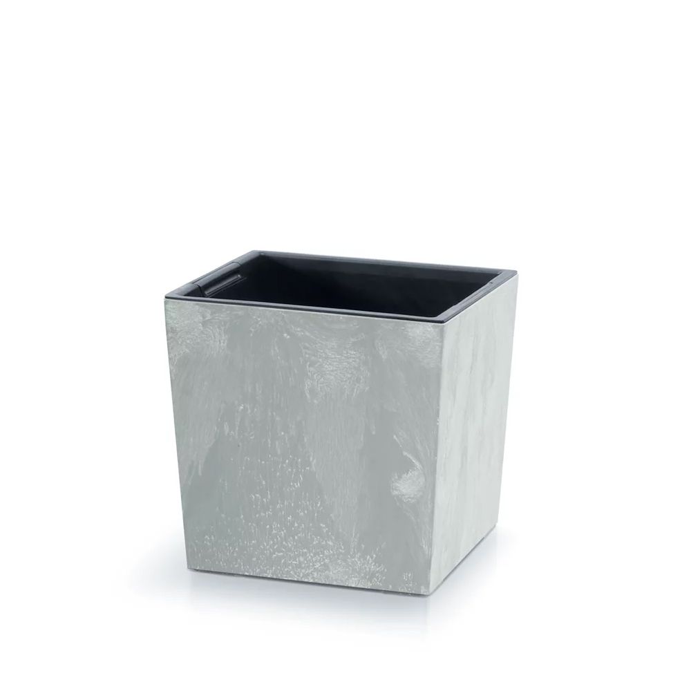 456881 URBI SQUARE LOW BETON EFFECT CONCRETE ΠΛΑΣΤΙΚΟ ΚΑΣΠΩ 24X24X23,5ΕΚ - Image 1