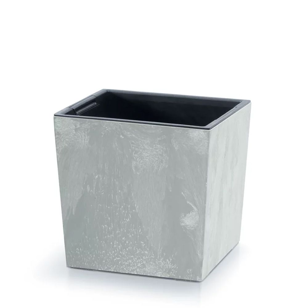456935 URBI SQUARE LOW BETON EFFECT CONCRETE ΠΛΑΣΤΙΚΟ ΚΑΣΠΩ 30X30X29,5ΕΚ - Image 1