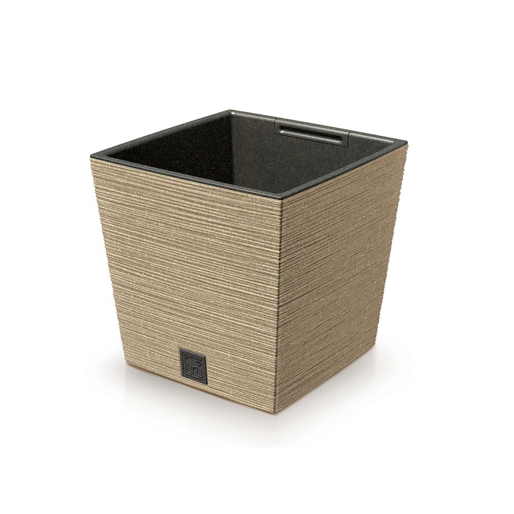 460062 FURU SQUARE ECO WOOD ΦΥΣΙΚΟ ΧΡΩΜΑ ΠΛΑΣΤΙΚΟ ΚΑΣΠΩ 24Χ24Χ23ΕΚ - Image 1