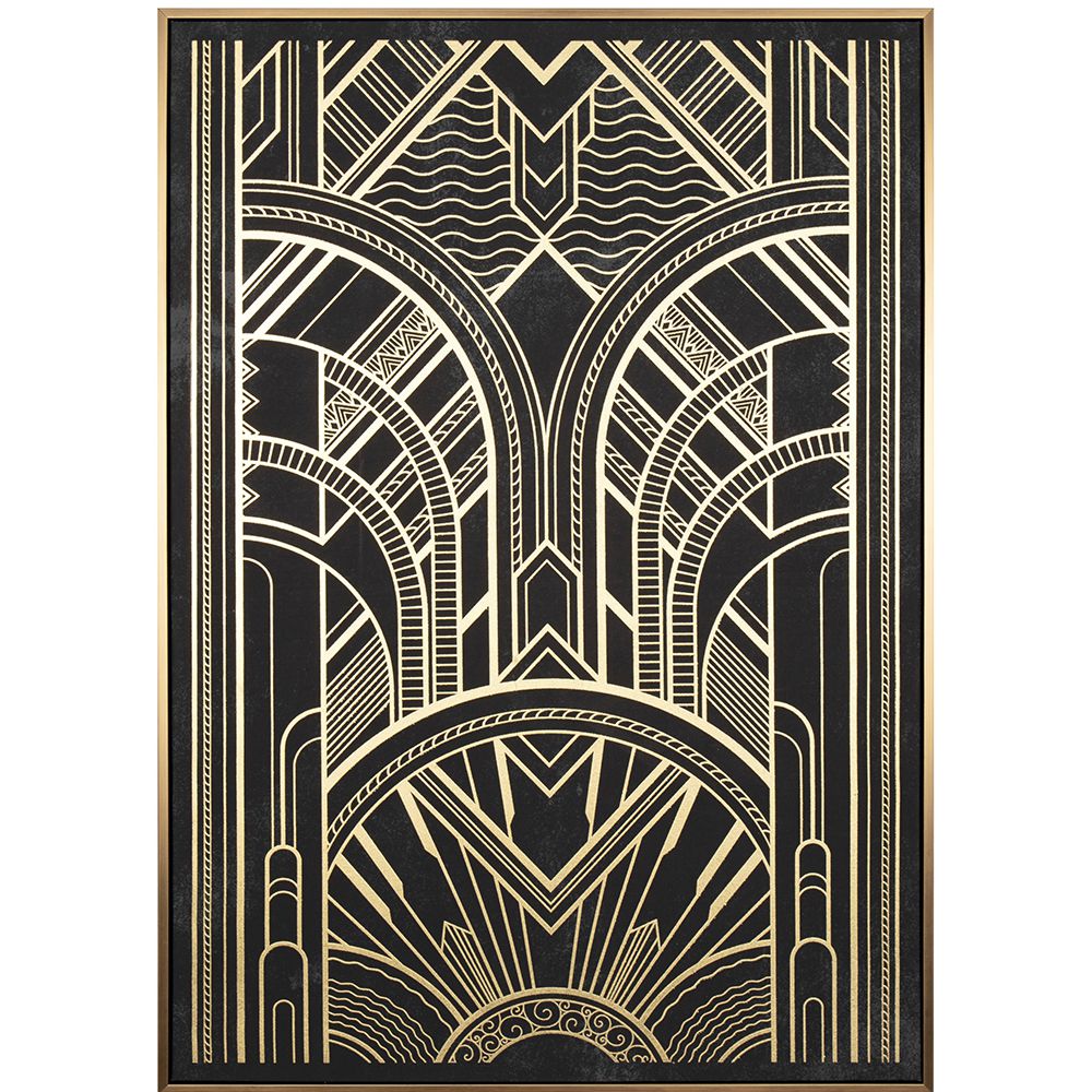76443 ΠΙΝΑΚΑΣ 70Χ100 ΕΚ ART DECO ΘΕΜΑ ΤΥΠΩΜΑ ΣΕ ΚΑΜΒΑ - Image 1