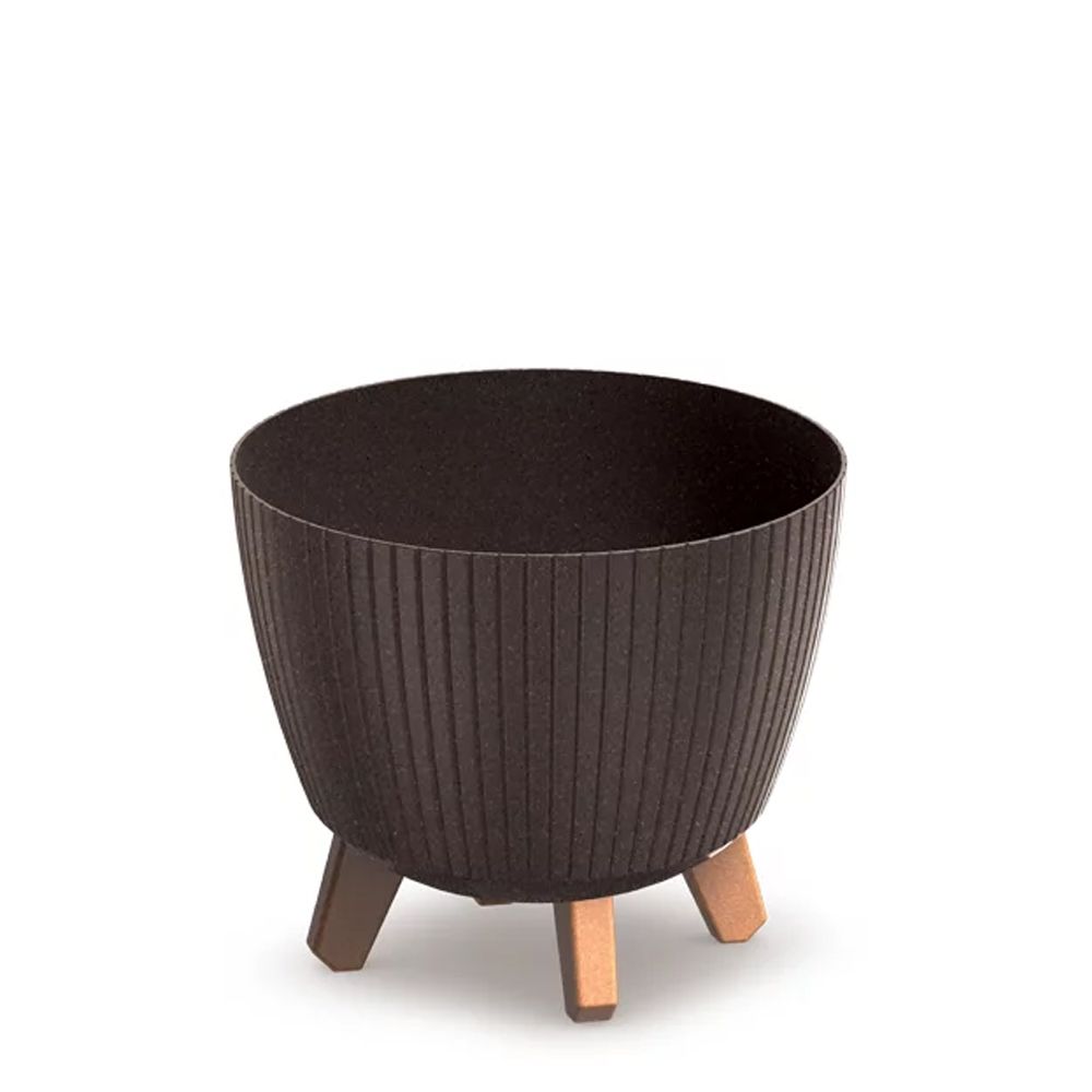 774930 LAMIA ECO WOOD ΚΑΦΕ ΧΡΩΜΑ ΠΛΑΣΤΙΚΟ ΚΑΣΠΩ Φ23.5Χ21ΕΚ - Image 1