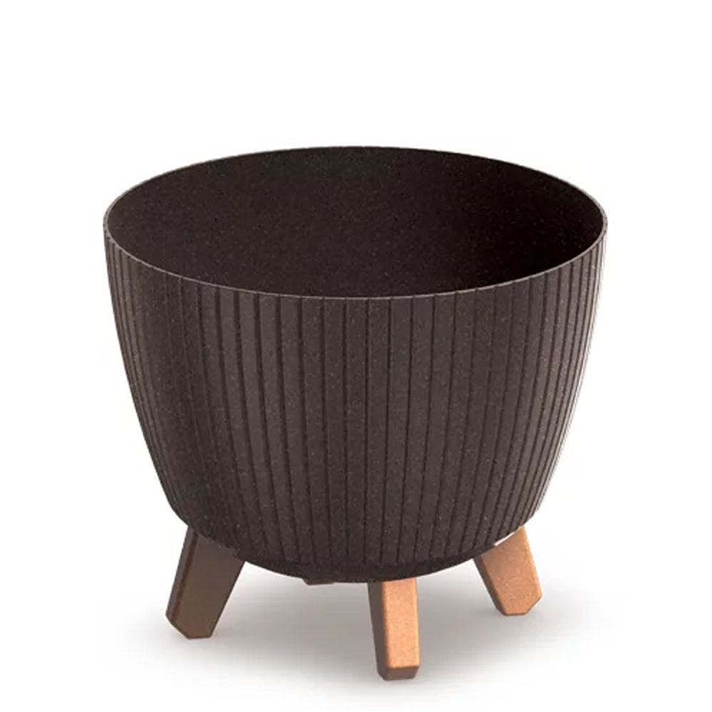 774978 LAMIA ECO WOOD ΚΑΦΕ ΧΡΩΜΑ ΠΛΑΣΤΙΚΟ ΚΑΣΠΩ Φ29Χ24ΕΚ - Image 1