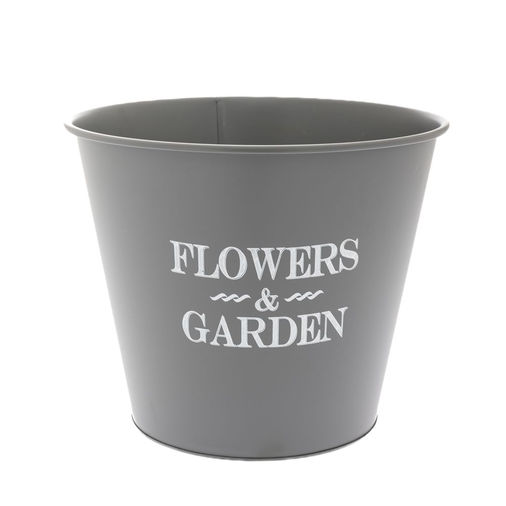 85642 ΓΚΡΙ ΜΕΤΑΛΛΙΚΟ ΚΟΥΒΑΔΑΚΙ 30Χ25ΕΚ (flower AND garden) - Image 1