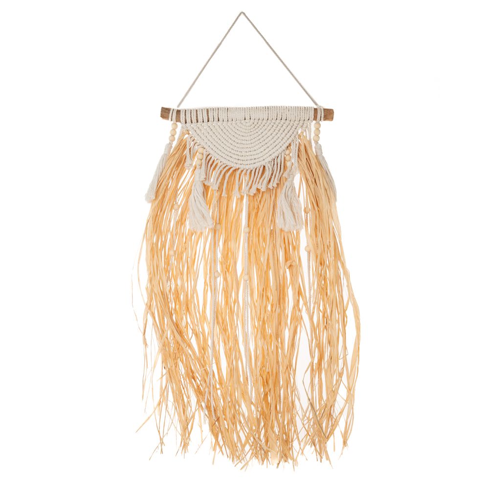 85657 BOHO ΜΑΚΡΑΜΕ ΤΟΙΧΟΥ ΜΕ RAFFIA 30Χ60 80ΕΚ - Image 1