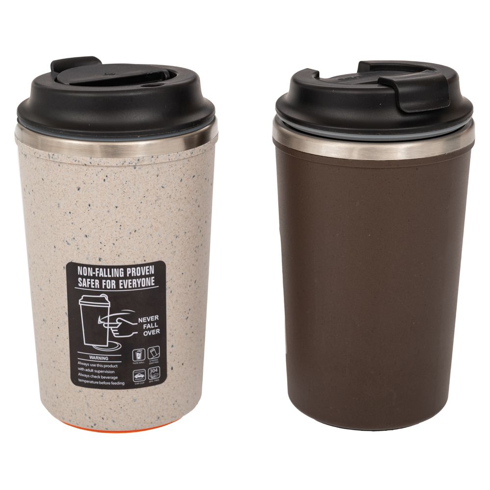 89942 ΑΝΟΞΕΙΔΩΤΟ ΘΕΡΜΟΣ ΠΑΓΟΥΡΙ 350ML ΣΕ 2 ΧΡΩΜΑΤΑ ΜΕ ΑΝΤΙΟΛΙΣΘΗΤΙΚΗ ΒΕΝΤΟΥΖΑ - Image 1