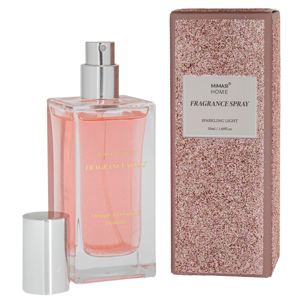 90035 ΡΟΖ ΑΡΩΜΑΤΙΚΟ SPAY ΜΕ GLITTER 50ML Orange Blossom AND Jasmine - Image 1