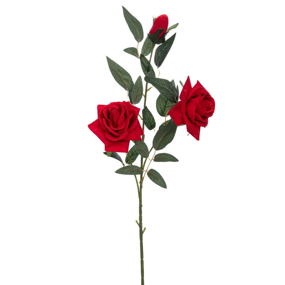 92234 ΤΡΙΑΝΤΑΦΥΛΛΟ Χ3 ΚΟΚΚΙΝΟ ΒΕΛΟΥΔΟ 70ΕΚ - Image 1