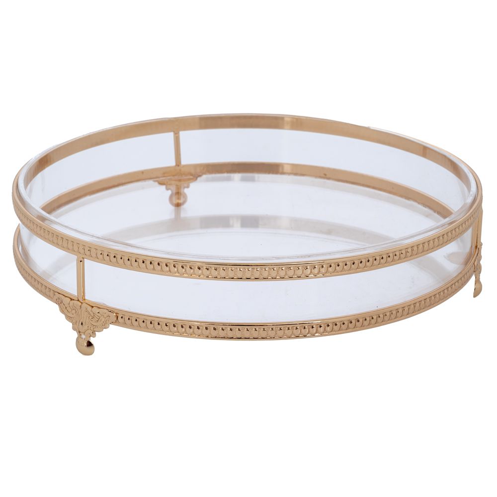 92619 ΧΡΥΣΟΣ ΣΤΡΟΓΓΥΛΟΣ ΔΙΣΚΟΣ Φ26Χ6ΕΚ ΜΕ PLEXIGLASS - Image 1