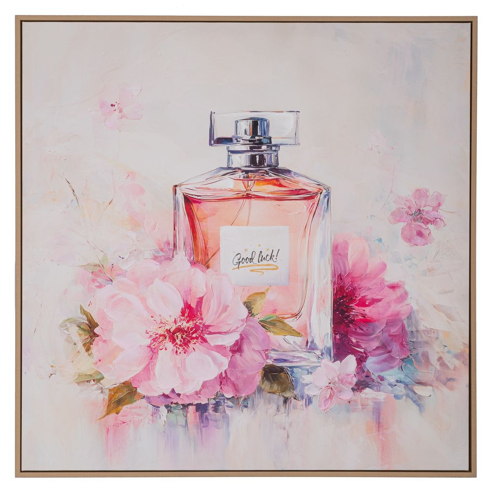 92701 PERFUME ΠΙΝΑΚΑΣ ΤΥΠΩΜΕΝΟΣ ΣΕ ΚΑΜΒΑ ΜΕ ΚΟΡΝΙΖΑ 80Χ80ΕΚ - Image 1