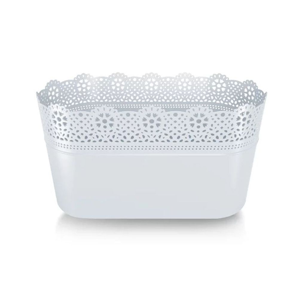 094151 LACE ΛΕΥΚΟ ΠΛΑΣΤΙΚΟ ΚΑΣΠΩ 28,5Χ13,5Χ15ΕΚ - Image 1