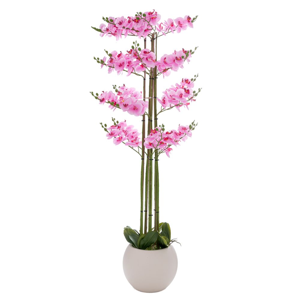 92663 ΡΟΖ ΟΡΧΙΔΕΑ PHALAENOPSIS ΣΕ ΕΚΡΟΥ ΚΕΡΑΜΙΚΟ ΚΑΣΠΩ 160ΕΚ - Image 1