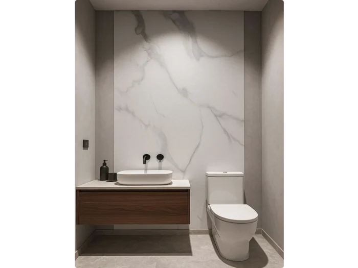 Πάνελ Τοίχου PVC Carrara Matte [2.8×1.22m] - Image 2